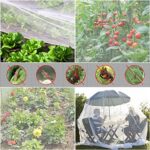 Garden Netting, 2 Pack 10x33Ft Ultra Fine Mesh Netting Pest Barrier Protection Bird Mosquito Net Plants Cover for Vegetables Fruits Flowers Crops Greenhouse Row Cover Raised Bed Patio Mesh Netting