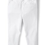 The Children’s Place Baby Boys’ and Toddler Stretch Skinny Chino Dress Pant, Simply White, 5T