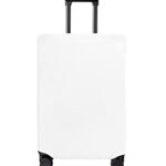 White Travel Luggage Cover, Anti-scratch Elastic Luggage Covers For Suitcase Protector, Washable Baggage Covers Fit 19-21 Inch Carry on Luggage