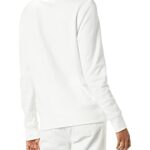 Amazon Essentials Women’s Fleece Crewneck Sweatshirt (Available in Plus Size), White, Large
