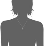 Amazon Essentials womens Sterling Silver Diamond 3 Stone Pendant Necklace (1/4 cttw), 18″ (previously Amazon Collection)