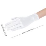 BABEYOND Short Satin Opera Gloves – Wedding Bridal Gloves Tea Party Wrist Banquet Gloves 1920s Flapper Accessories