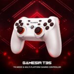 GameSir T3S Wireless Gaming Controller, PC Controller for Windows 7/8/10/11, Android, Gamepad Joystick with Turbo and Dual Vibration, Gaming Controller for Android TV/TV Box(White)