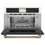 Cafe CSB913P4NW2 30 in. 1.7 cu. ft. Smart Electric Wall Oven and Microwave Combo with 120-Volt Advantium Technology in Matte White