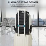 Hanke Carry on Backpack Waterproof Travel Laptop Backpack for Men & Women, Durable Rucksack Weekender Bag Daypack(Salt White)