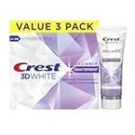 Crest 3D White Brilliance Vibrant Peppermint Teeth Whitening Toothpaste, 4.6 oz Pack of 3, Anticavity Fluoride Toothpaste, 100% More Surface Stain Removal, 24 Hour Active Stain Prevention