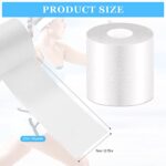 Nuanchu 30 Yards Pre-wrap Athletic Tape Foam Underwrap Tape Sports Foam Underwrap Bandage Athletic Foam Tape for Wrists Elbows Knees Ankles Hair, 2.76 Inches (White)
