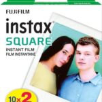 Fujifilm Instax Square SQ1 Instant Camera Chalk White + Fuji Instax Film Value Pack (40 Sheets) + Shutter Accessories Bundle, Includes Style Compatible Carrying Case, Photo Album 80 Pockets