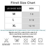 FITRELL 6 Pack Men’s Ankle Running Socks Low Cut Cushioned Athletic Sports Socks, Shoe Size 12-15, White+Gray