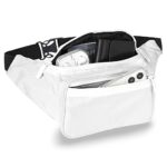 White Fanny Pack Belt Bag I Mens Fanny Packs for Women Fashionable – Crossbody Bag Bum bag Waist Bag Waist Pack – For Halloween costumes, for Hiking, Running, Travel, Waterproof and more