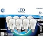 GE 60W Replacement Soft White LED 8 Pack