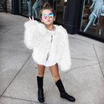 Dreamyth Kids Baby Girls Autumn Winter Faux Fur Coat Jacket Thick Warm Outwear Clothes 1-7 Years,white,3X-Large