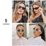SOJOS Wrap Around Sunglasses Womens Mens,Trendy Retro 90’s Shades Y2K Sunnies Gafas de sole SJ2241