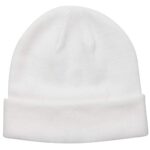 MaxNova Slouchy Beanie Cap Knit hat for Men and Women White