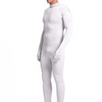 Full Bodysuit Unisex Adult Costume Without Hood Spandex Stretch Zentai Unitard Body Suit (Large, White)