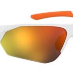 Under Armour unisex adult Ua 7000/S Sunglasses, White Orange/Blue Gradient, 69mm 9mm US