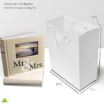 White Bags with Handles – 12 Pack Large Gloss White Paper Designer Gift Wrap Euro Totes for Holiday & Christmas, Baby Shower, Birthday & Party Favors, Wedding, Thank You Gifts, Bulk – 10x5x13