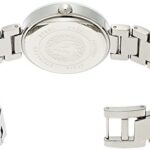 Anne Klein Women’s AK/1363SVSV Diamond Dial Silver-Tone Bracelet Watch