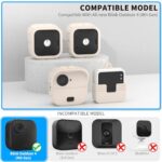 WOFRO 3Pack Silicone Protective Case for Blink Outdoor 4 (4th Gen), Silicone Skin Cover for All-New Blink Outdoor 4 Smart Security Camera Accessories with Sync Module 2 Wall Mount (Off white)