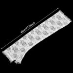 Women’s Long Lace Fingerless Gloves Bridal Elbow Length Gloves Long Lace Floral Gloves for Wedding Opera Tea Party (White)