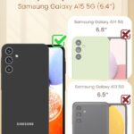 Dretal for Samsung Galaxy A15 5G Case, Screen Protector, 360° Rotatable Ring Holder Magnetic Kickstand,Plated Gold Edge Slim Soft TPU Protective Phone Cover for Galaxy A15 5G (White)