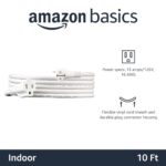 Amazon Basics Extension Cord, 13 Amps, 125V, 10 Foot, White