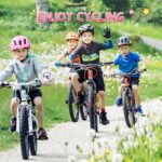 LEICHTEN Kickstand for Kids Bike Center Mount for 16/18/20 Inch Adjustable Children’s Bicycles Aluminium Alloy Bike Kick Stand Support Storage (for 18 inch, Pink)