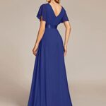 Ever-Pretty Womens Chiffon Floor Length Mother of The Bride Dress 14 US Sapphire Blue
