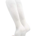 TCK Prosport Performance Tube Socks (White, Medium)