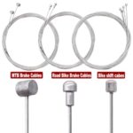 weideer Bicycle Brake Cable and Bicycle Shift Cable Kit Universal Bike Brake & Shift Cable Housing Replacement Kit White for Bicycle Mountain Road Bike Repair K-109-54-W