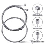 Universal Bicycle Transmission Line Bicycle Shift Derailleur Cable and Brake Cable Kit for Bicycle Mountain Road Bike Repair (White)