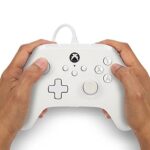 PowerA Advantage Wired Controller for Xbox Series X|S – Mist, White Xbox Controller with Detachable 10ft USB-C Cable, Mappable Buttons, Trigger Locks and Rumble Motors, Officially Licensed for Xbox