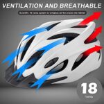 Zacro Adult Bike Helmet Lightweight – Bike Helmet for Men Women Comfort with Pads&Visor, Certified Bicycle Helmet for Adults Youth Mountain Road Biker