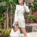 LOVEVOOK Purses and Handbags for Women Ultra Lightweight Hobo Bag Bucket Purse Ladies Chic Shoulder Bags White-Brown