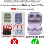 6 Pairs Galaxy Buds 2 Pro Ear Tips Buds Eartips, S/M/L Replacement Soft Silicone Rubber Gel Earbuds Earplug Fit in Case Accessories Compatible with Samsung Galaxy Buds 2 Pro 2022 Release – White