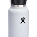 Hydro Flask 32 OZ Wide Flex Straw Cap White, Dishwasher Safe, Leakproof