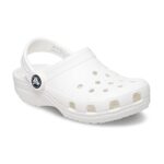 Crocs Kids’ Classic Clog , White/White, 4 Big Kid