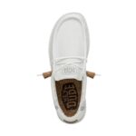 Hey Dude Men’s Wally Break Stitch White Size 10| Men’s Loafers | Men’s Slip On Shoes | Comfortable & Light-Weight