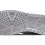 Nike Men’s Court Vision Mid Sneaker, White/White-White, 10.5 Regular US