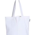 ACCENTHOME Cotton White Tote Bags | Super Strong Set of 2 Reusable Cotton Bags | Customizable Easy To Use Aesthetic Tote Bag For DIY, Advertising, Promotion, Gift | Lightweight Bags For Men Women