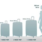 Samsonite Freeform Hardside Expandable with Double Spinner Wheels, Checked-Medium 24-Inch, White