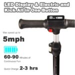 3 Wheel Electric Scooter for Kids and Toddlers Ages 3-8, Premium Front Light and Wheel Lights, Boys and Girls, Safe Kick Lightup, Folding EScooter, 5Mph Safe Speed, 80min Ride Time (White)