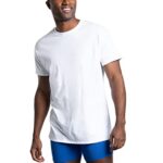 Fruit of the Loom Men’s Eversoft Cotton Stay Tucked Crew T-Shirt, Regular-6 Pack White, 3X_l