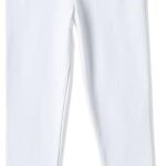 The Children’s Place Baby Girls’ and Toddler Essential Leggings, White Single, 4T
