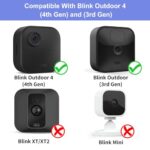 Blink Outdoor 4 (4th Gen) Wall Mount, Weatherproof Protective Cover and 360 Degree Adjustable Mount with Blink Sync Module 2 Outlet Mount for Blink Outdoor Indoor Security Camera (White, 1 Pack)