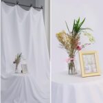 BEIYANG White 10 x 20 Ft Large Screen Backdrop for Photography, Pure White Non-Reflective Fabric Wrinkle Free Photo Background for Zoom Meeting, Game Live Steaming and Photo Studio Shooting Props