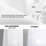 LCUIRC 10X12ft White Backdrop for Photography, White Background for Photography Polyester White Screen for Product Protrait Photoshoot or Parties Decoration