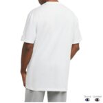 Champion mens Classic T-shirt, Classic Script T Shirt, White-y06794, Large US
