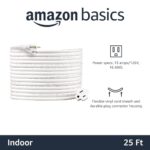 Amazon Basics Power Extension Cord, 25 Feet, 13 Amps, 125V, White