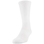 Gildan mens Performance Crew Socks, 12 Pairs Socks, White, Large US